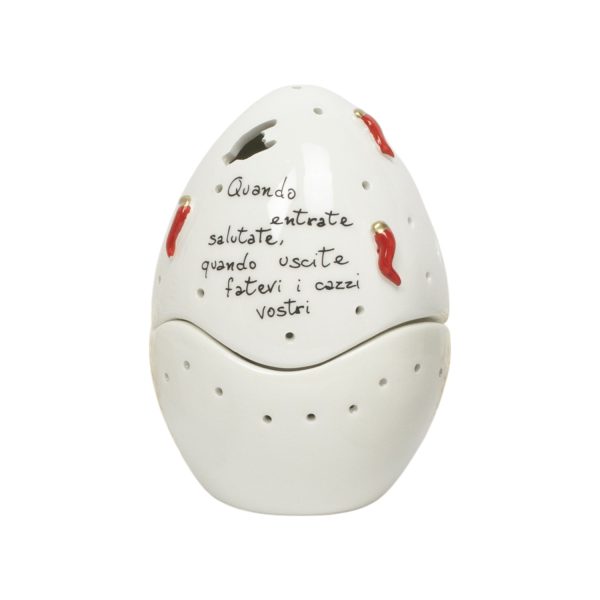 Uova di Pasqua Scaramantico Bianco